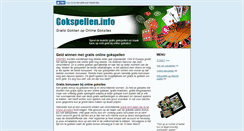 Desktop Screenshot of gokspellen.info
